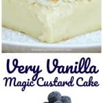 Very Vanilla Magic Custard Cake