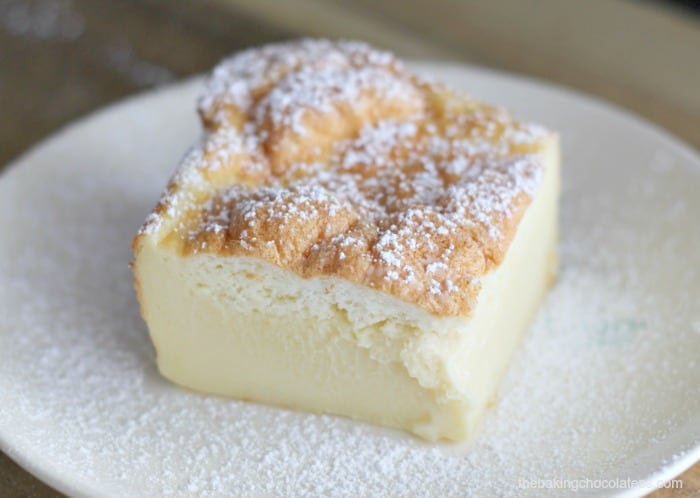 Very Vanilla Magic Custard Cake