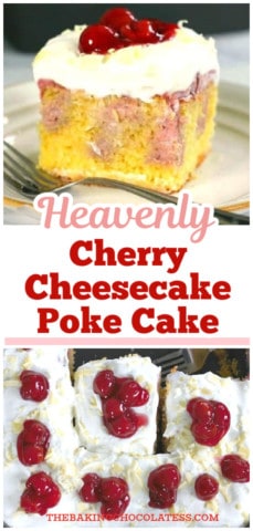 Cherry Cheesecake Poke Cake