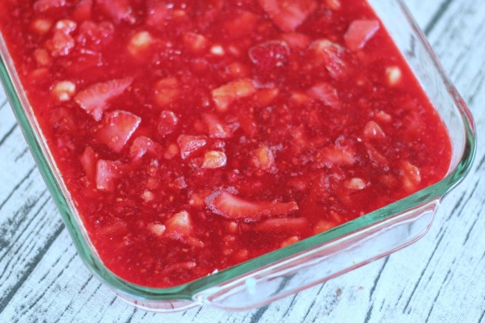 Strawberry-Raspberry Jell-O Whipped Cheesecake Layered Salad