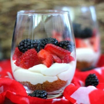 Patriotic Berry Explosion Cheesecake Party Desserts