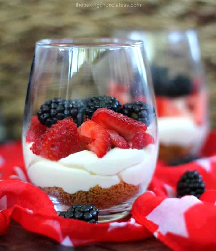 Patriotic Berry Explosion Cheesecake Party Desserts