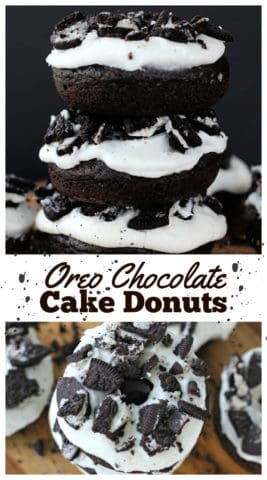 Oreo Chocolate Cake Donuts