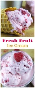 Fresh Fruit Ice Cream