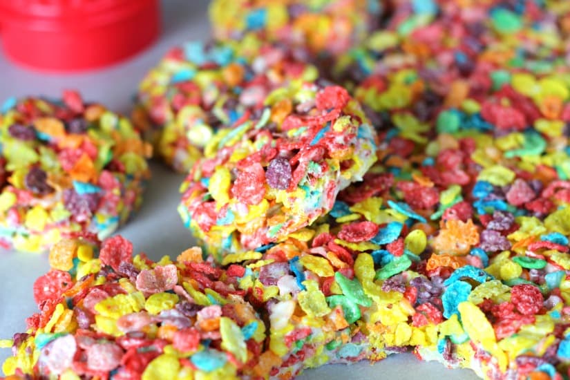 Fruity Pebbles Ice Cream Sandwiches
