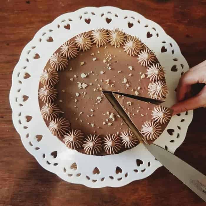 Easy No-Bake Nutella Cheesecake