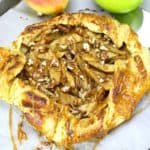 Easy Caramel Apple Puff Pastry Galette
