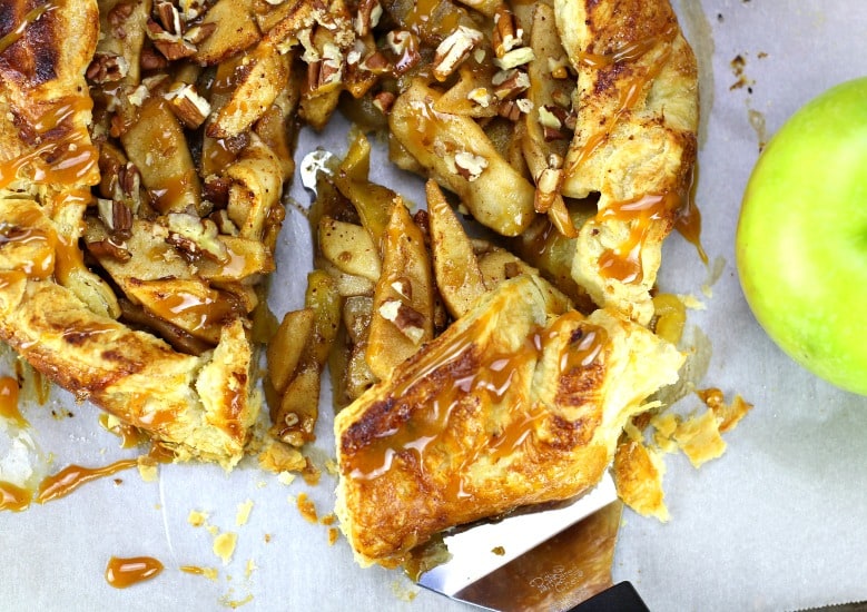 Easy Caramel Apple Puff Pastry Galette