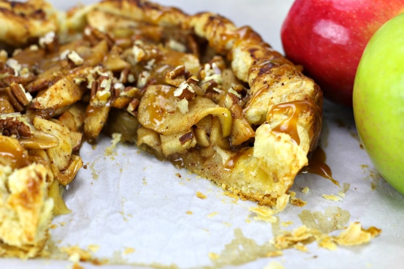 Easy Caramel Apple Puff Pastry Galette