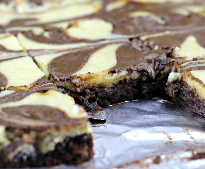 Nutella & Coconut Cheesecake Fudgy Brownies