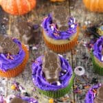 Halloween Skull Cupcakes