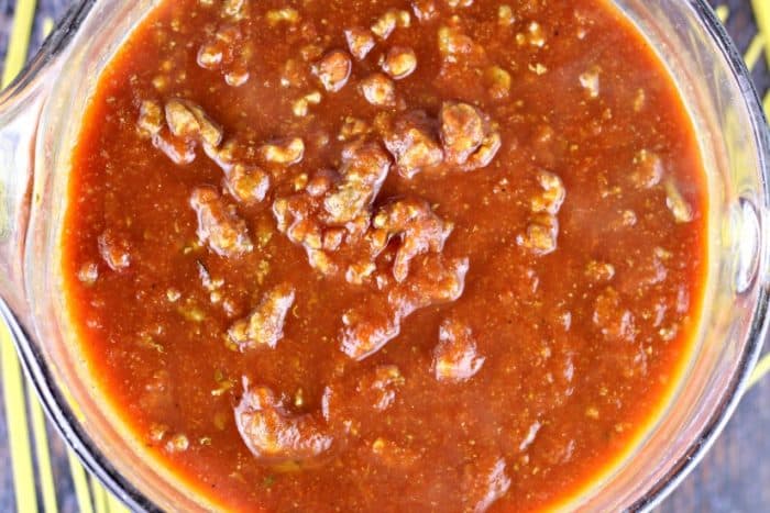 Turkey Bolognese Spaghetti Sauce #MonkSweet #@stevivabrands #sweetandeasy #steviva