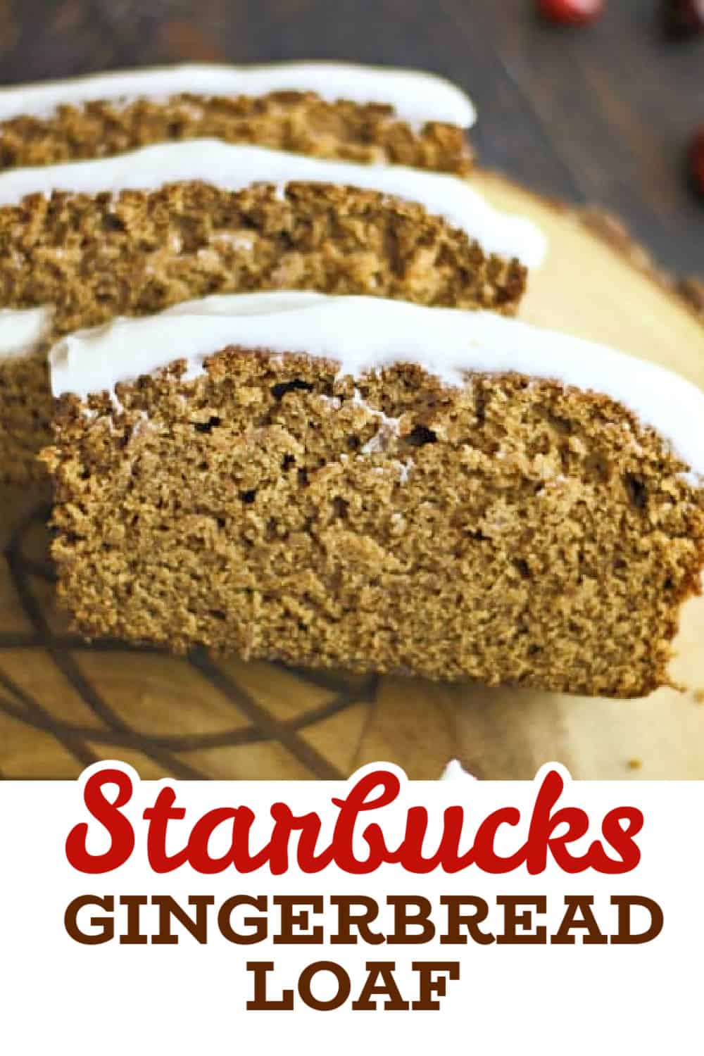 Starbucks GINGERBREAD LOAF RECIPE WITH CREAM CHEESE FROSTING
