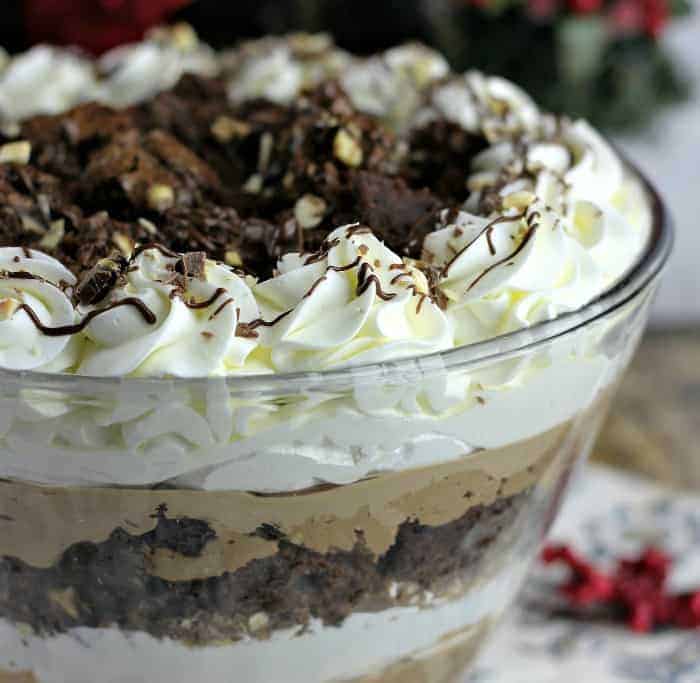 Milk Chocolate Hazelnut Brownie Mousse Trifle
