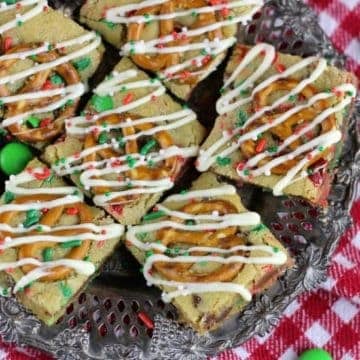Chocolate Chip M&M'S Pretzel Bars