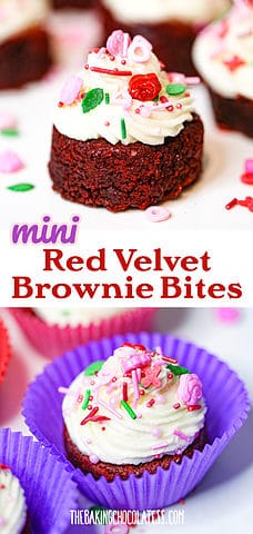 Mini Red Velvet Brownies