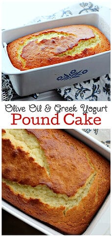 Vanilla Greek Yogurt & Olive Oil Pound Cake