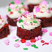 Mini Red Velvet Brownies