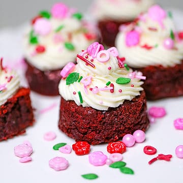 Mini Red Velvet Brownies