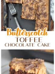 Butterscotch Toffee Chocolate Cake