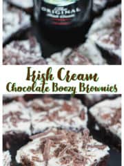 Irish Cream Chocolate Boozy Brownies