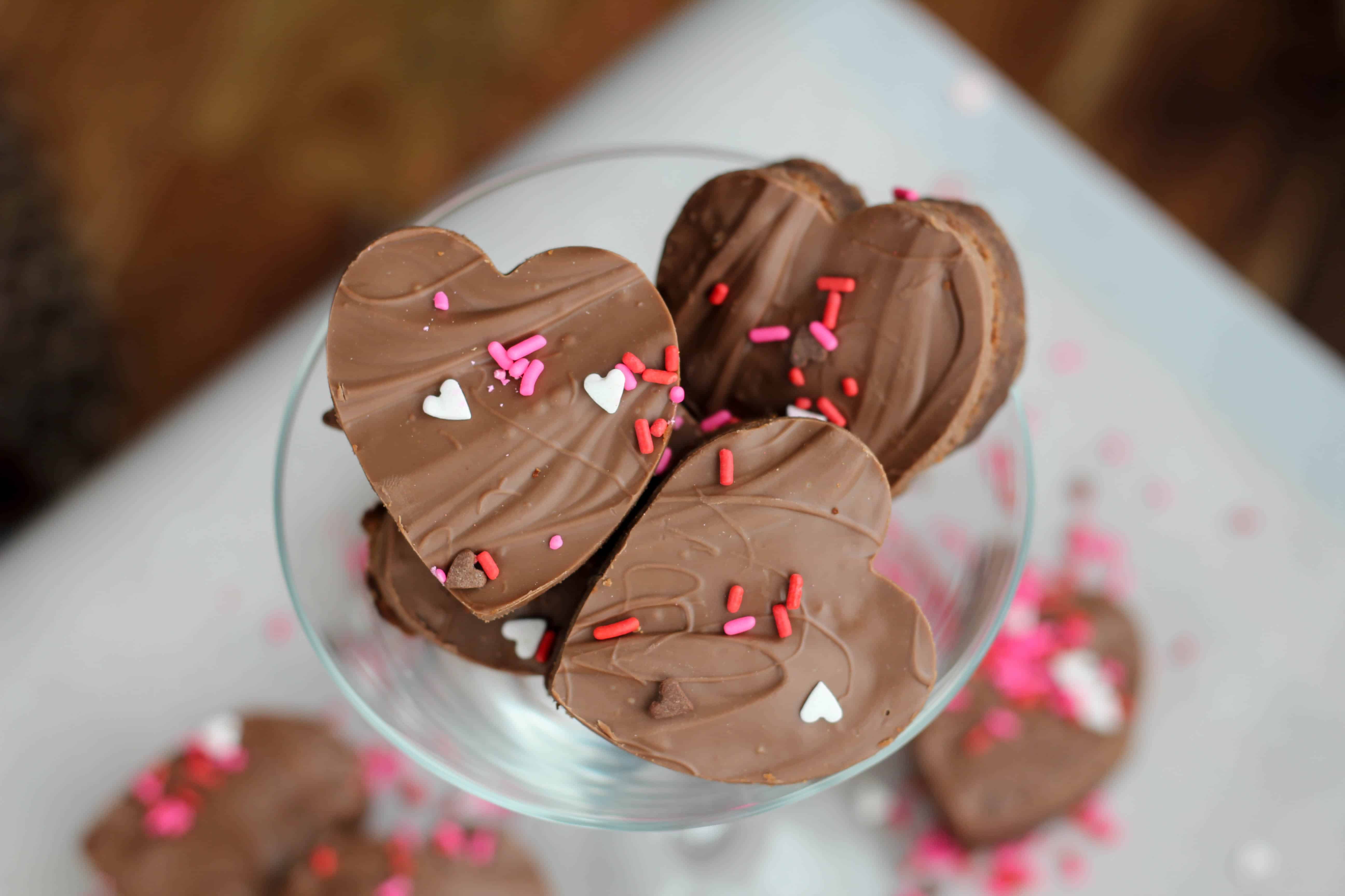 valentine brownie bites