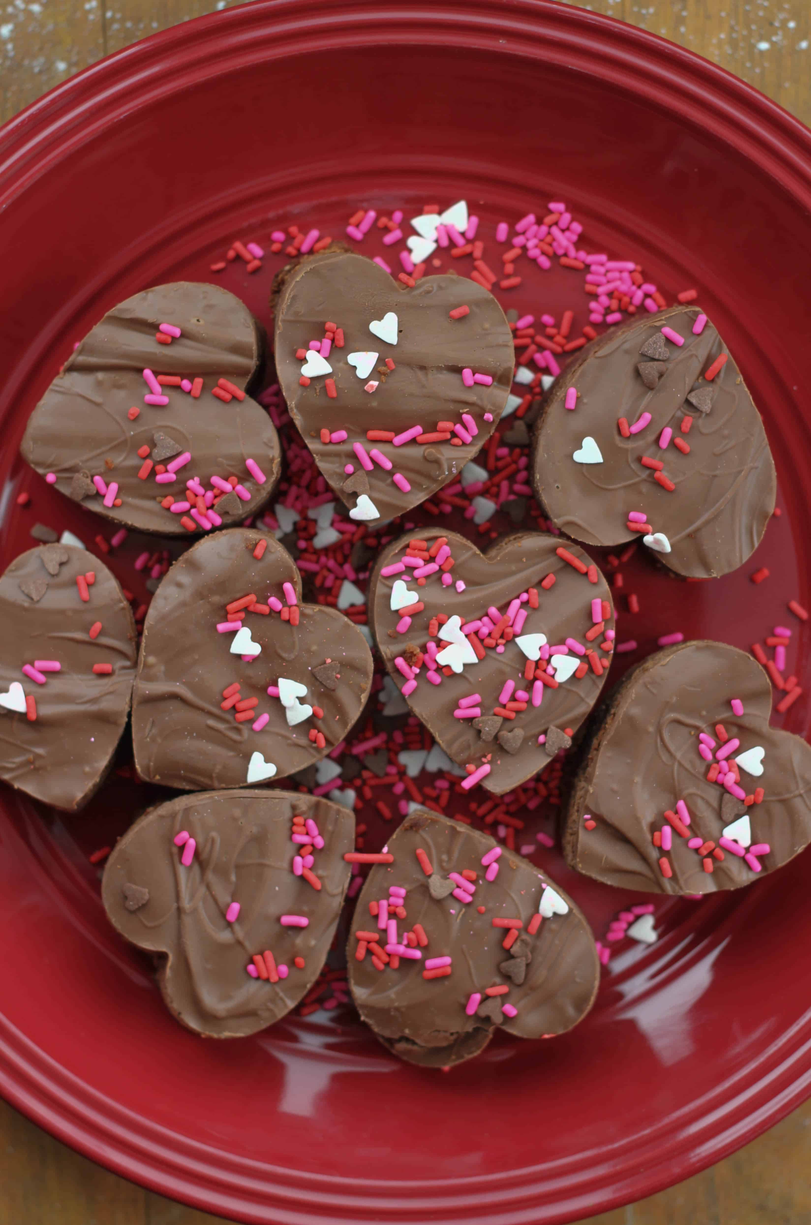 Valentine Milk Chocolatey Brownie Bites