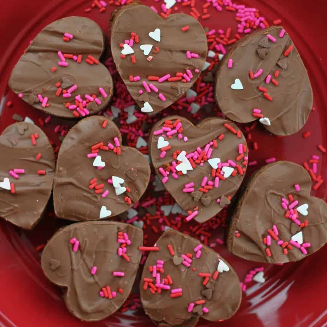 Valentine Milk Chocolate Brownie Bites