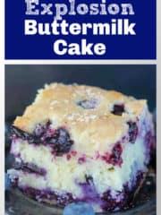 Buttermilk Blueberry Explosion Cake