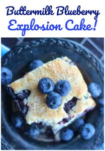 Buttermilk Blueberry Explosion Cake!