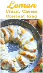 Lemon-Cream Cheese Crescent Ring