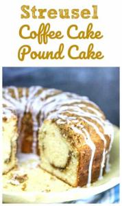 Streusel Coffee Cake Pound Cake