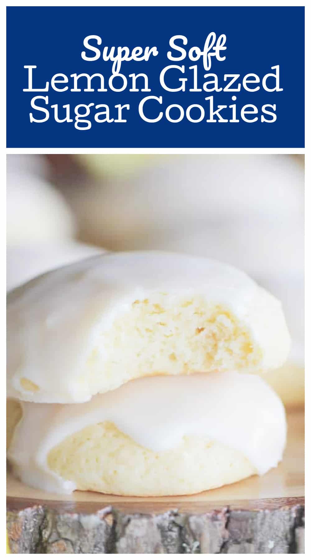 Super Soft Lemon Glazed Sugar Cookies