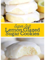 Super Soft Lemon Glazed Sugar Cookies