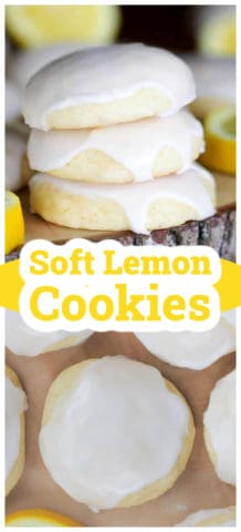 Soft Lemon Glazed Sugar Cookies
