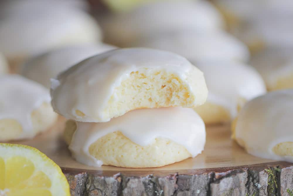 Super Soft Lemon Glazed Sugar Cookies