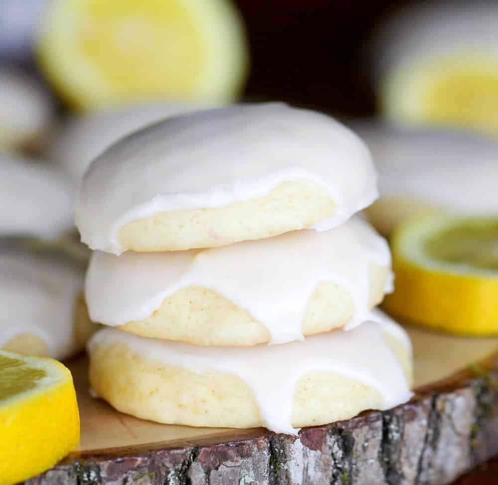 Super Soft Lemon Glazed Sugar Cookies