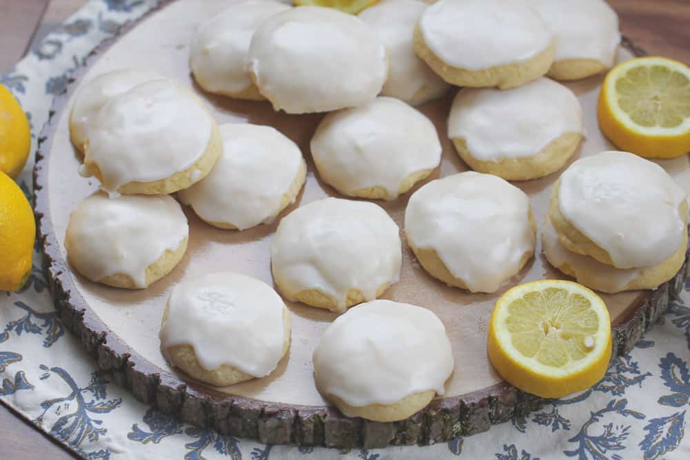 Super Soft Lemon Glazed Sugar Cookies