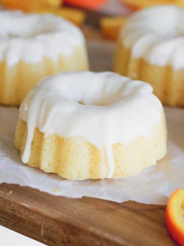 Orange Cream Glazed Pound Cakes