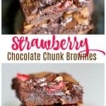 Strawberry Chocolate Chunk Brownies