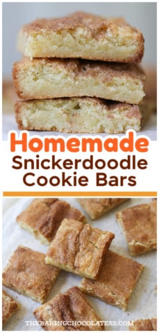 RECIPE Homemade Snickerdoodle Cookie Bars