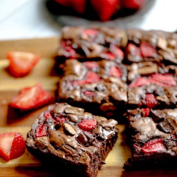 Strawberry Chocolate Chunk Brownies