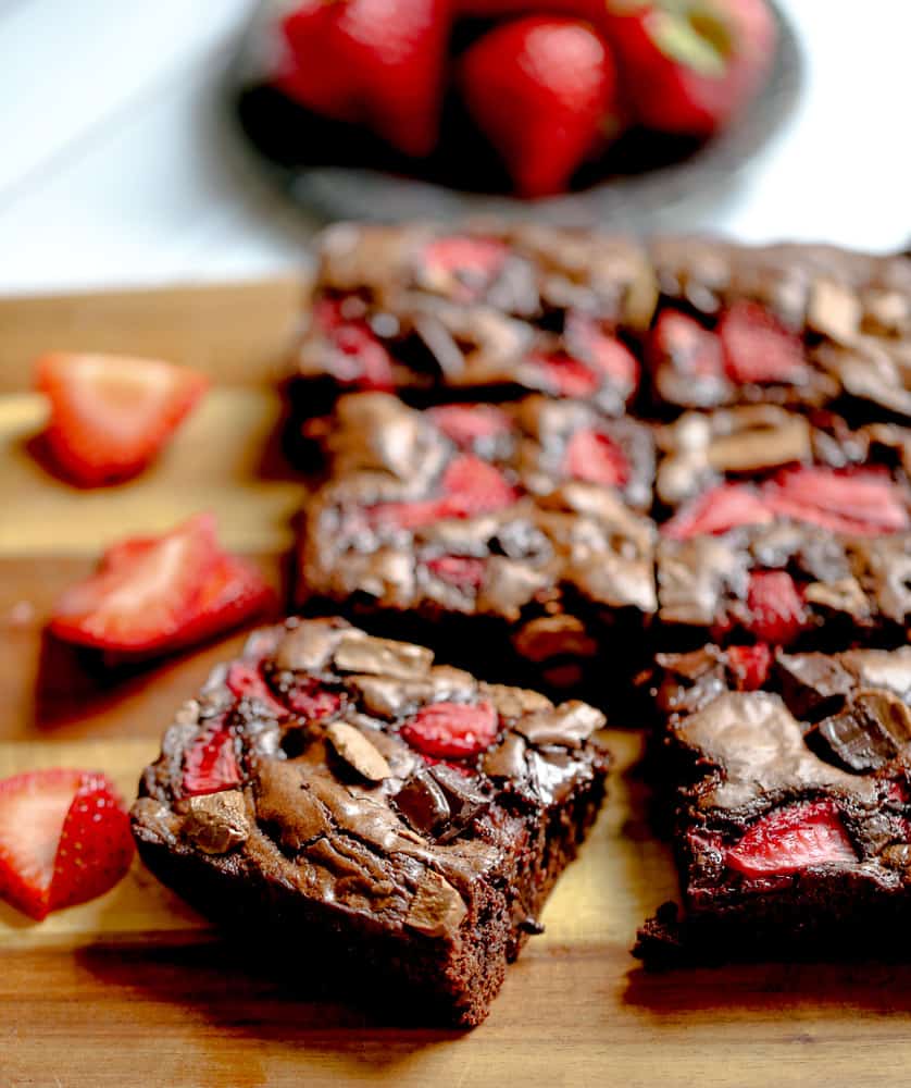 Strawberry Chocolate Chunk Brownies