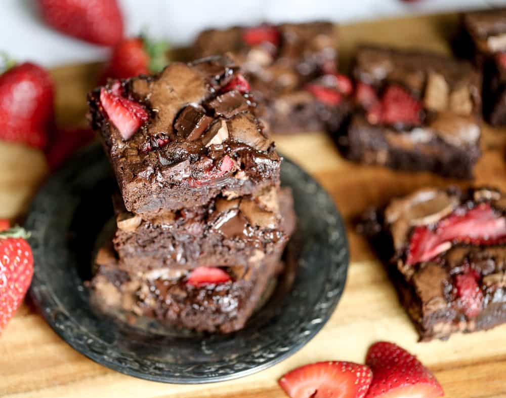 Strawberry Chocolate Brownies