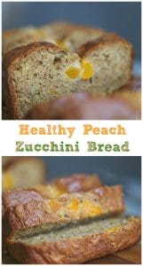 Healthy Peach Zucchini Bread