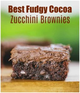 Best Fudgy Cocoa Zucchini Brownies
