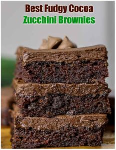 Best Fudgy Cocoa Zucchini Brownies