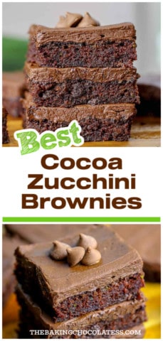 Best Fudgy Cocoa Zucchini Brownie Recipe
