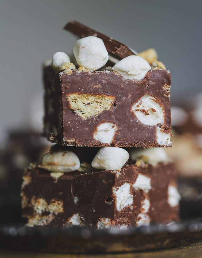 fudge with s'mores
