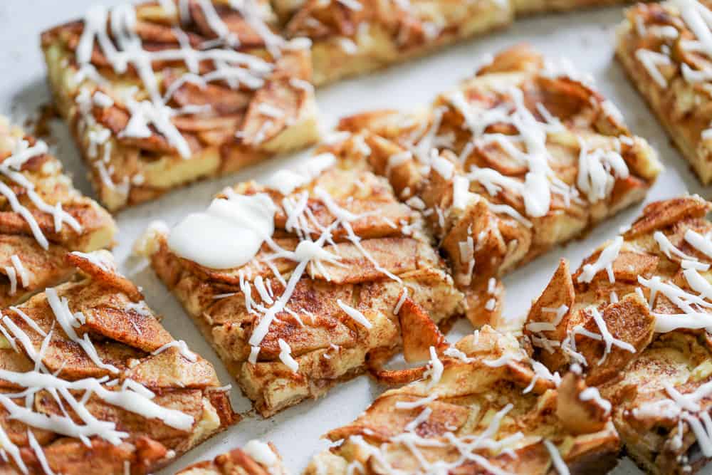 easy apple cream cheese tart